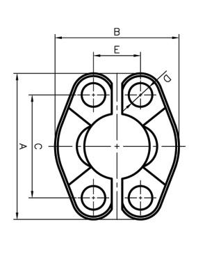 SAE对开法兰夹6000PSI