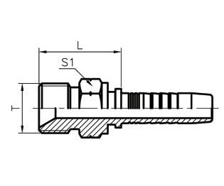 英管外螺纹60°内锥面