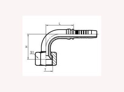 90°国标公制内螺纹74°内锥面