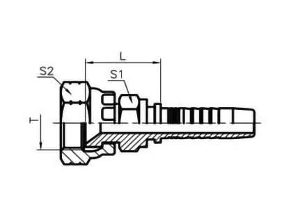 美制JIC内螺纹74°内锥面双六角