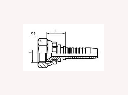 国标公制内螺纹74°内锥面